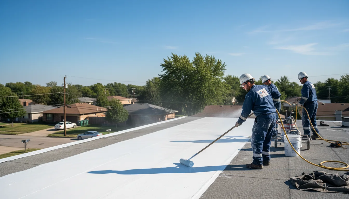 Commercial roof coating in Crabtree, OR near me